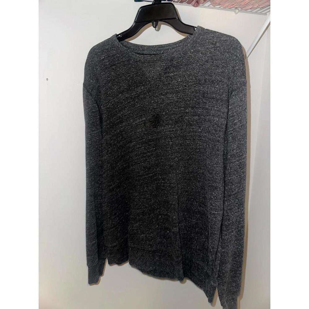 J.Crew Vintage Fleece Sweatshirt Pullover Men’s XL Charcoal Gray Cozy Soft